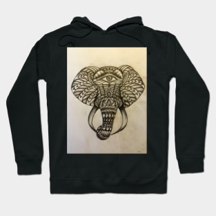 tribal elephant Hoodie